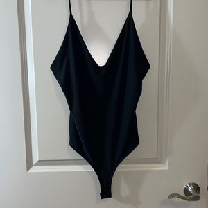Euc plus size fashion nova black body suit